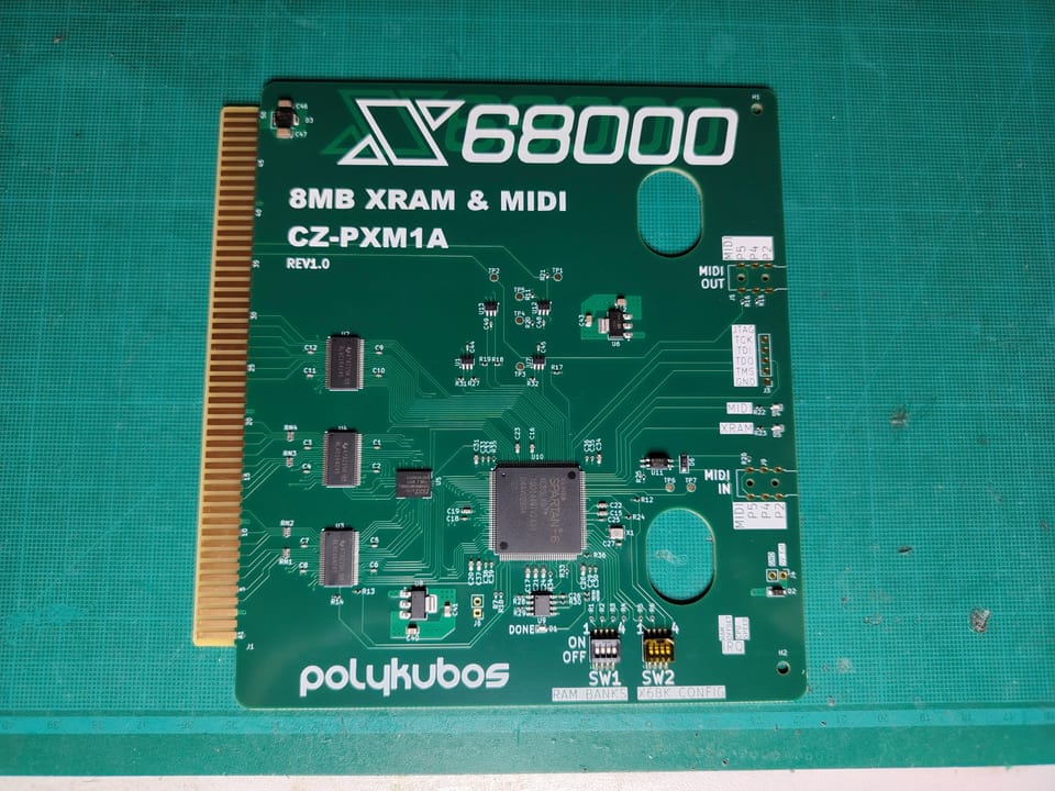 Sharp X68000 RAM+MIDI expansion board (CZ-PXM1A)